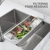 Over The Sink Colander Stainless Steel Expandable Colander Strainer Baskets Kitchen Colander To Wash Vegetables And Fruits Drain