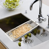 Over The Sink Colander Stainless Steel Expandable Colander Strainer Baskets Kitchen Colander To Wash Vegetables And Fruits Drain