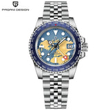 PAGANI DESIGN PD-1758 Japan NH34 GMT Watch Sapphire Glass Automatic Watch 100M Waterproof Stainless Men Mechanical Watches