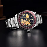 PAGANI DESIGN PD-1758 Japan NH34 GMT Watch Sapphire Glass Automatic Watch 100M Waterproof Stainless Men Mechanical Watches