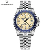 PAGANI DESIGN PD-1758 Japan NH34 GMT Watch Sapphire Glass Automatic Watch 100M Waterproof Stainless Men Mechanical Watches