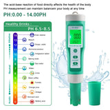PH Meter Tds Tester Digital ORP EC Salinity H2 S.G Spa Aquarium Water Test Tool Solution Fertilizer Resistivity Test Instruments
