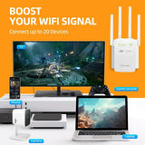 PIX-LINK-AC05 1200Mbps Wireless Wifi Extender Wifi Repeater/Router Dual Band 2.4&5.8Ghz 4 Wi Fi Antenna Long Range Signal Amplif