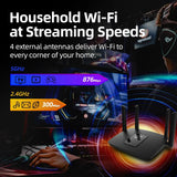 PIX-LINK AC06 Wireless Wi-Fi Router 1200Mbps Dual Band Gigabit Home Router Gigabit LAN Ports Internet 802.11ac With 4 Antenna
