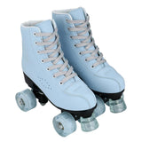 PU Leather Roller Skates Skating Shoes 4-wheel Skates Sliding Inline Quad Skates Sneakers Rollers Shoes with Wheels Flashing