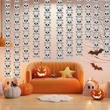 Paper Garlands Halloween Spooky Spider Skull Pendant For Halloween Paper Craft Supplies For Bedroom Dining Room Living Room