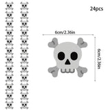 Paper Garlands Halloween Spooky Spider Skull Pendant For Halloween Paper Craft Supplies For Bedroom Dining Room Living Room