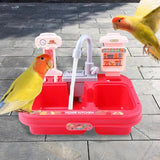 Parrot Shower Box 180 Rotating Bird Parrot Shower Box Pet Bathing Accessories Bathtub For Parrots Mandarin Ducks Canary Parakeet