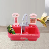 Parrot Shower Box 180 Rotating Bird Parrot Shower Box Pet Bathing Accessories Bathtub For Parrots Mandarin Ducks Canary Parakeet
