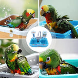 Parrot Shower Box 180 Rotating Bird Parrot Shower Box Pet Bathing Accessories Bathtub For Parrots Mandarin Ducks Canary Parakeet
