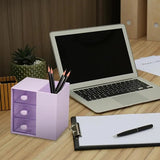 Pen Holder For Desk Makeup Organizer Storage Drawers Desktop Organization For Offices Schools Stationary Cosmetics