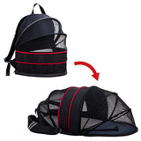 Pet Carrier Backpack Bag Small Dog Cat Transparent Expandable Breathable Walking Outdoor Travel Products Puppy Kitty Strollers