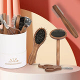 Pet Comb Nail Clipper Set Wood Stainless Steel Dog Hair Remove Brush Pet Nail Trimmer Tool Pet Hair Care Cleaning Supplies Set
