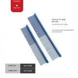 Pet Comb Stainless Steel Straight Comb Dog Cat Beauty Colorful Steel Comb Large Dog Knot Comb Lightweight And Wear-resistant