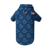 Pet Denim Dog Shirt Summer Dog Clothes Casual Clothing For Small Large Dogs Cats T-shirt Chihuahua Costumes Yorkshire Shirts