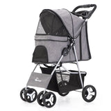 Pet Dog Carrier Stroller Cat Cart Outdoor Breathable Lightweight Foldable for Small Dog and Cats Lightweight Trolley Carrier