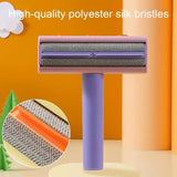 Pet Hair Roller Remover Lint Brush 2-Way Dog Cat Comb Tool Convenient Cleaning Dog Cat Fur Brush For Furniture Sofa Clothes