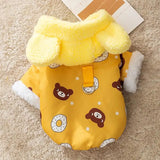 Pet Hoodie Dog Pet Sweatshirt Winter Coat Hoodie Sweater Winter Dog Hoodies Coat Cute Thick Fleece Soft Warm Pet Clothes For