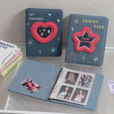 Photo Albums Bulk Cards Storage Album A5 Photo Travel Album 3 Inches Family Photo Book Vintage Love Or Star-Shape Design