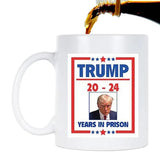 Photo Mug 400ml White Coffee Mug Cup Microwavable Dishwasher Safe Big Handle Durable Ceramic Mug Cup For Home Trump Lover