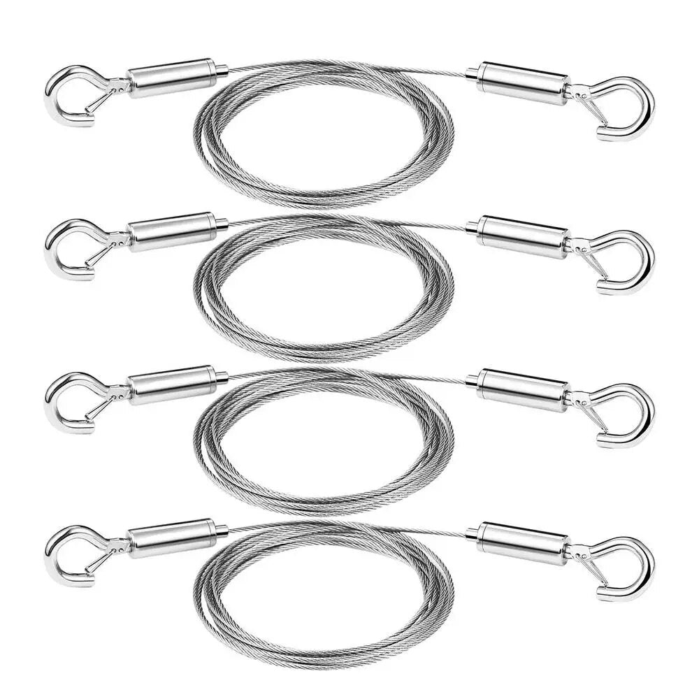 Picture Hangers 2M X 1.5mm Stainless Steel Heavy Duty Wire Rope Home Décor Products Hooks For Living Room Bedroom Bathroom