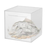 Piggy Bank Break To Open A Small Opening Unopenable Money Box Frosted Savings Jar Cash Frosted Money Saving Jar For Cash & Coin