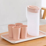 Pitchers For Drinks Household Large Lemonade Kettle With Lid Portable Food Grade Drinks Container With V Spout Household Pitcher