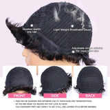 Pixie Cut Wig Human Hair Full Machine Made Wigs With Bangs 4inch Affordable Wear & Go Wigs Daily Use For Beginners Short Wigs