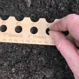 Planting Template Wooden Tool Ruler For Precise Planting Reusable Wood Planting Spacer Planting Tool For Gardens Outdoor Raised