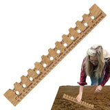 Planting Template Wooden Tool Ruler For Precise Planting Reusable Wood Planting Spacer Planting Tool For Gardens Outdoor Raised