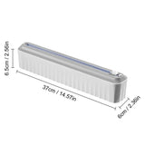 Plastics Wrap Dispenser With Cutter Multifunctional Aluminum Foil Dispenser Reusable Foil And Cling Film Dispenser With Two-way