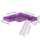 Play Gym Stand Hamster Safe PVC Play Gym With Ladder Cage Toys Decorative Accessories For Chipmunks Hamsters Squirrels Gerbils