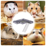 Play Gym Stand Hamster Safe PVC Play Gym With Ladder Cage Toys Decorative Accessories For Chipmunks Hamsters Squirrels Gerbils