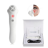 Portable 2-in-1 Eye Massager Vibrator RF EMS Micro Current Facial Massager Dark circles corrector Eye Bags Removal Anti Aging