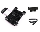 Portable 4/5 Wheel Trolley Rack Aluminum Alloy Foldable Pullling Rod Carrier for Student Backpack Pet Bag Load Bearing 15kg