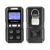 Portable 4 Gas Detector Rechargeable Multi Gas Monitor Air Quality Tester Analyzer High Precision EX O2 H2S CO 4 in 1 Gas Meter