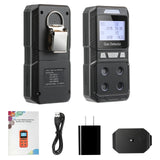 Portable 4 Gas Detector Rechargeable Multi Gas Monitor Air Quality Tester Analyzer High Precision EX O2 H2S CO 4 in 1 Gas Meter