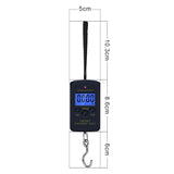 Portable 40Kg 10g Hanging Scale Digital Scale BackLight Electronic Fishing Travel Pocket Scale Luggage Scales Weights Tool