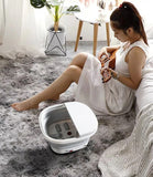 Portable Automatic Heating Intelligent Constant Temperature Folding Foot Bath Massage Wheel Red Light Foot Bath Foot Basin 220V
