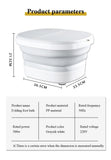 Portable Automatic Heating Intelligent Constant Temperature Folding Foot Bath Massage Wheel Red Light Foot Bath Foot Basin 220V