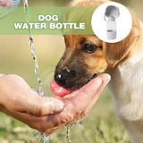 Portable Dog Water Bottle 400ML Portable Bottle Bowl For Outdoor Dog Feeders Pet's Drinking Accessories For Picnicing Traveling