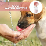 Portable Dog Water Bottle 400ML Portable Bottle Bowl For Outdoor Dog Feeders Pet's Drinking Accessories For Picnicing Traveling