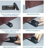 Portable Door Stop Alarm Anti-theft Wireless Security System Door Stopper Block Alarm For Home Hotel Dormitory Safety