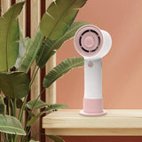 Portable Fan Small Desk Fan USB Rechargeable Mute Fan Handheld 3 Wind Speed Adjustable For Outdoor Indoor Commute Office Travel
