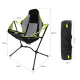 Portable Folding Caluminum Alloy Chair Outdoor Sports Bbq Camping Leisure Beach Fishing Garden Working Rocking Equipment Stool