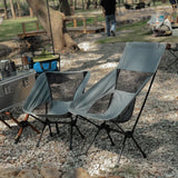 Portable Folding Camping Chair Outdoor Moon Chair Collapsible Foot Stool for Hiking Picnic Fishing Chairs Seat Tools