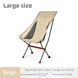 Portable Folding Camping Chair Outdoor Moon Chair Collapsible Foot Stool for Hiking Picnic Fishing Chairs Seat Tools