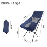 Portable Folding Camping Chair Outdoor Moon Chair Collapsible Foot Stool for Hiking Picnic Fishing Chairs Seat Tools