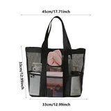 Portable Mesh Toiletries Storage Bag Summer Beach Towels Toy Bath Tote Pouch Quick Dry Underwear Slippers Shower Caddy Organizer