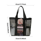 Portable Mesh Toiletries Storage Bag Summer Beach Towels Toy Bath Tote Pouch Quick Dry Underwear Slippers Shower Caddy Organizer